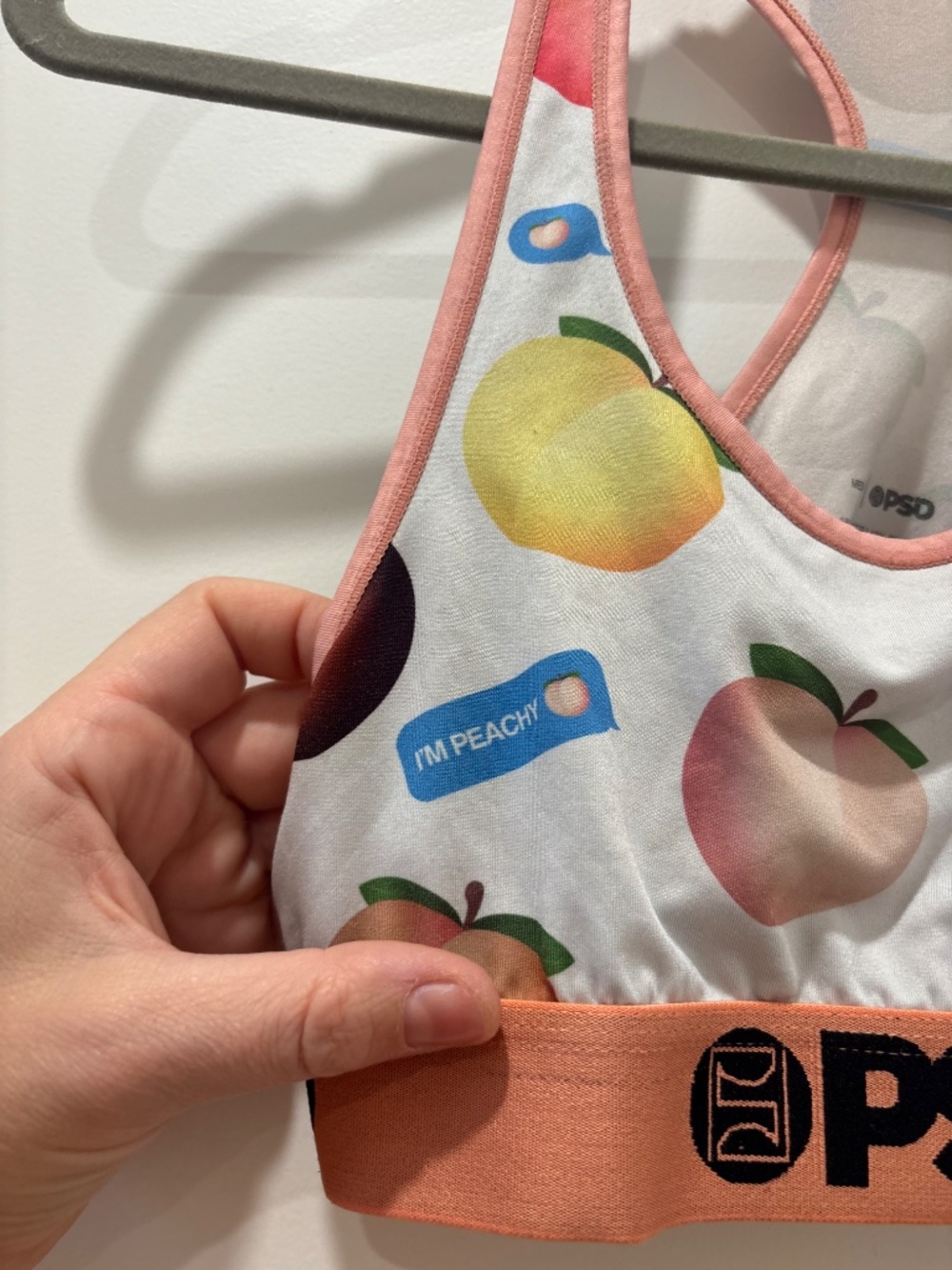 PSD Peach Emoji Sports Bra Medium - Picture 5 of 5